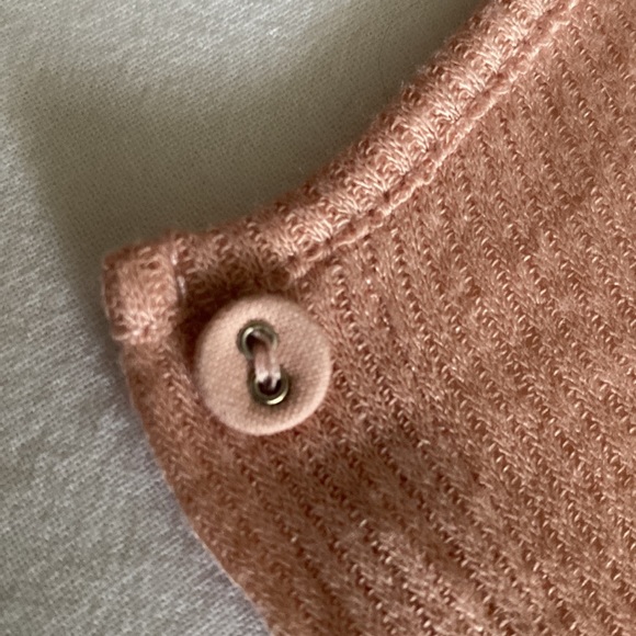 Free People Intimately ribbed lightweight cardigan sweet peach - Picture 5 of 11